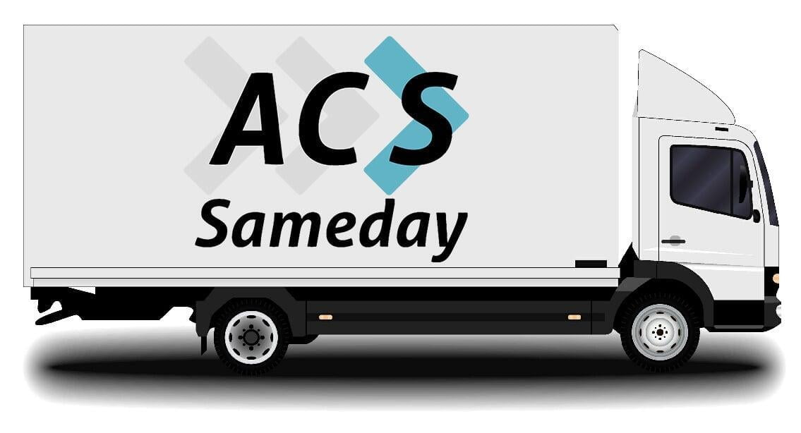 Van with ACS Sameday logo