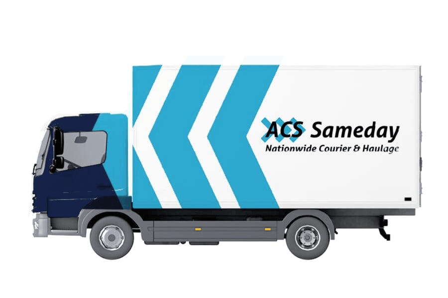 Van with ACS Sameday logo