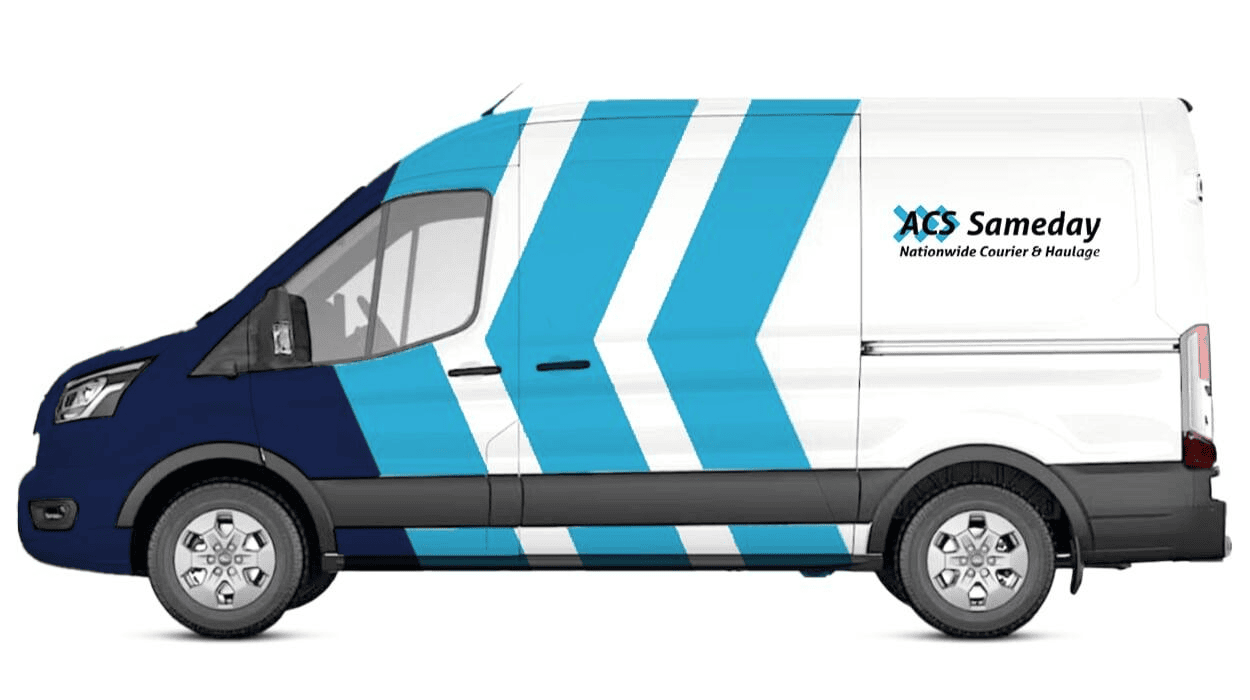 Van with ACS Sameday logo
