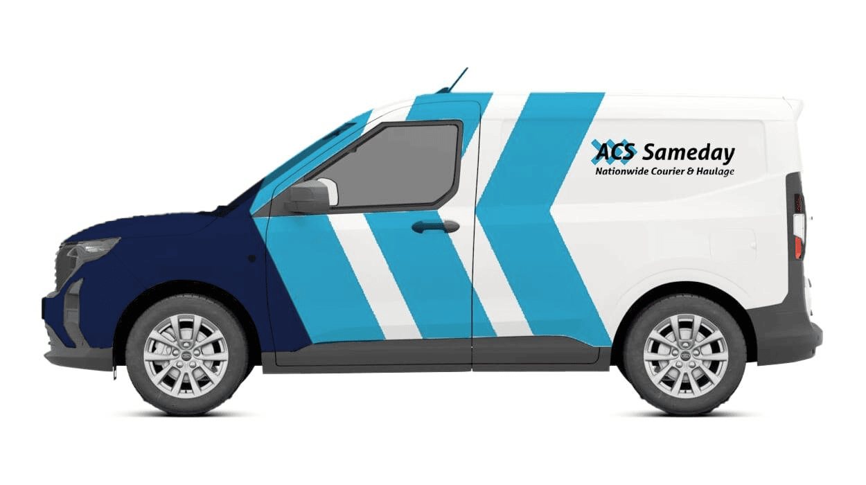 Van with ACS Sameday logo