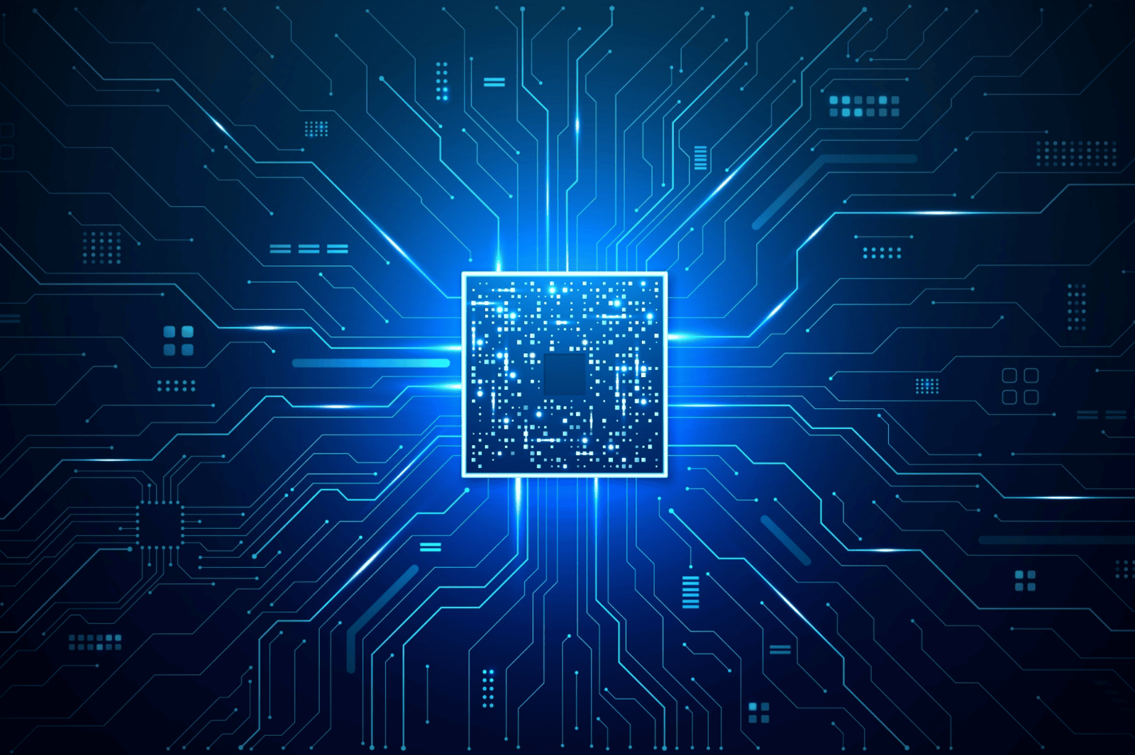 An electronic circuit board pattern
