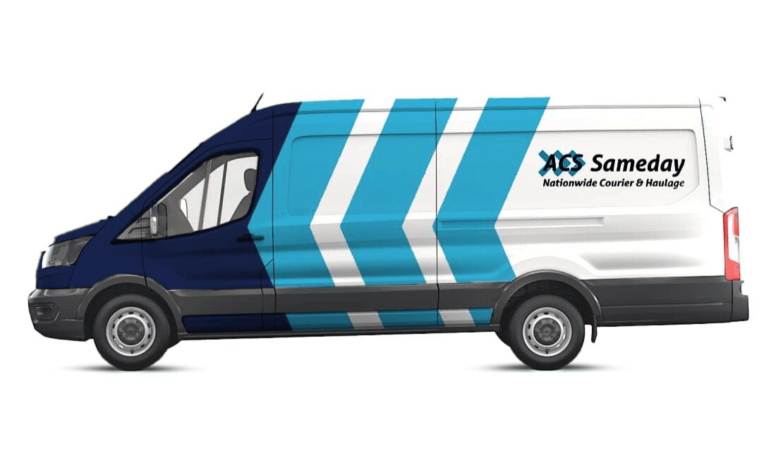 Van with ACS Sameday logo