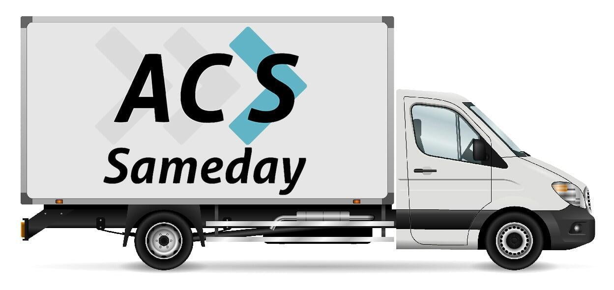 Van with ACS Sameday logo
