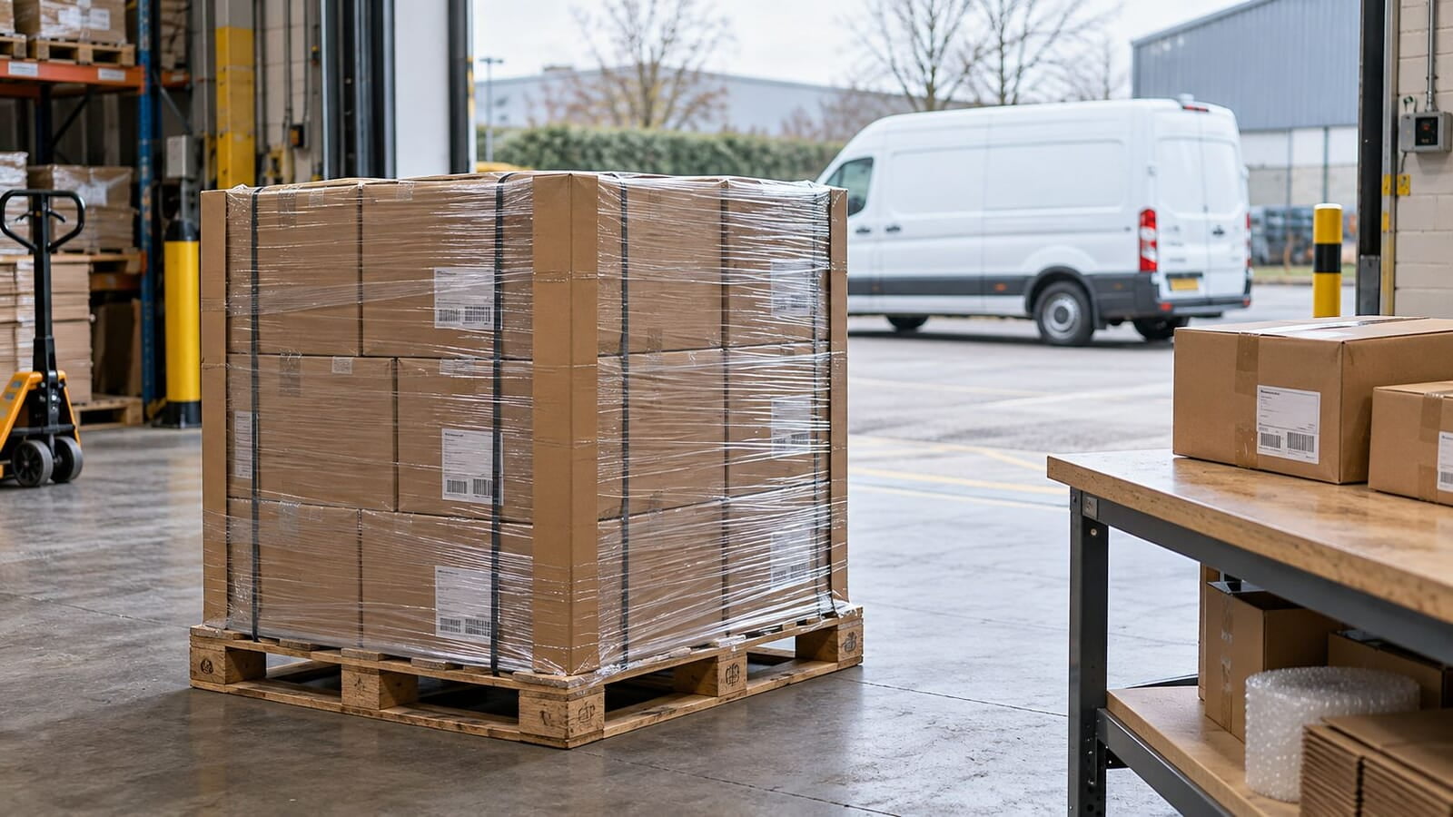 How to prepare goods for a courier collection